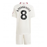 Manchester United Bruno Fernandes #8 Tredjedraktsett Barn 2023-24 Kortermet (+ Korte bukser)